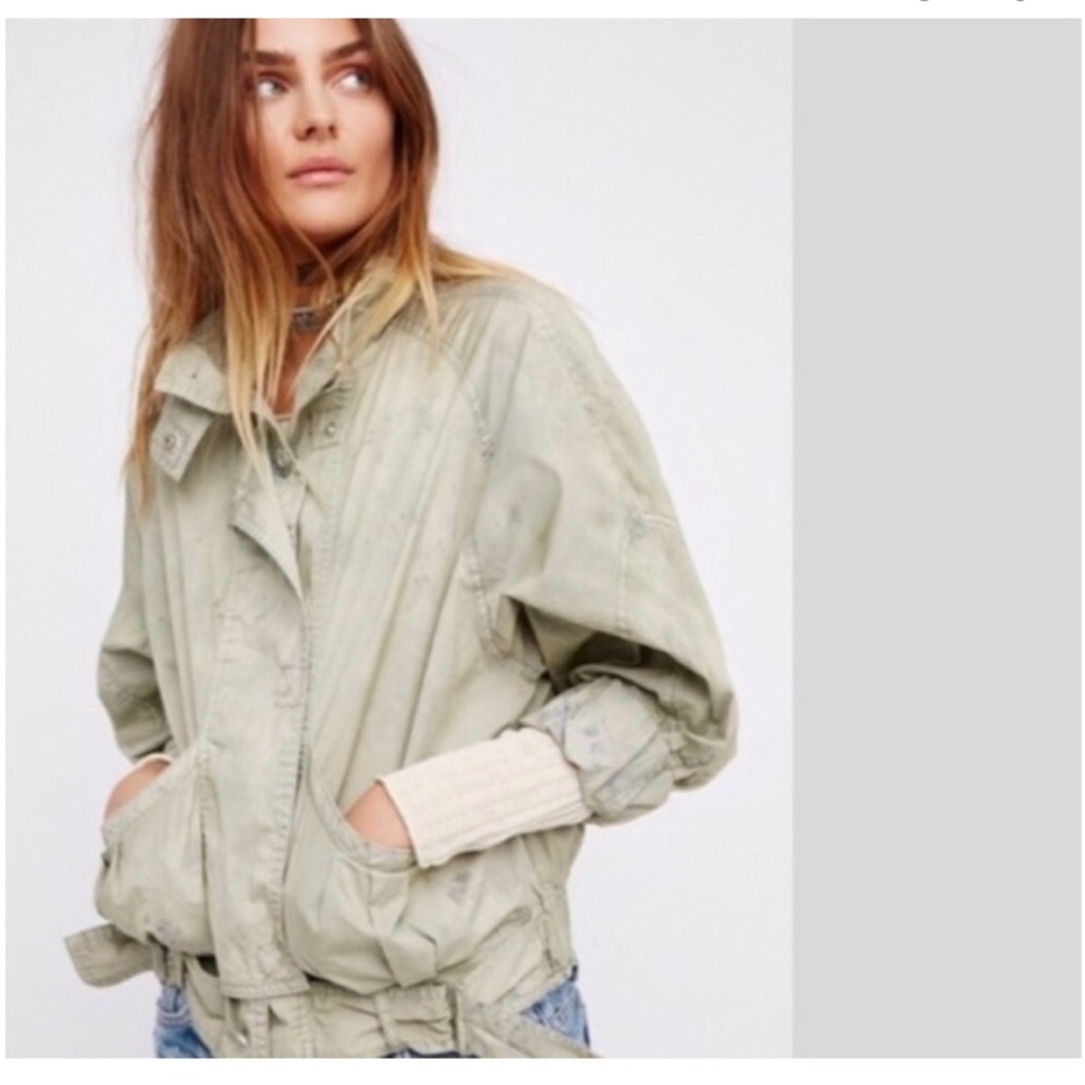 free people parachute jacket 🤍 large